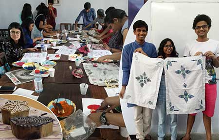 Block Printing Workshop for College Students, Art & Craft Workshop and Activities for Colleges