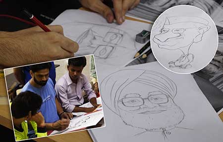 Caricature Drawing Workshop for College Students, Art & Craft Workshop and Activities for Colleges