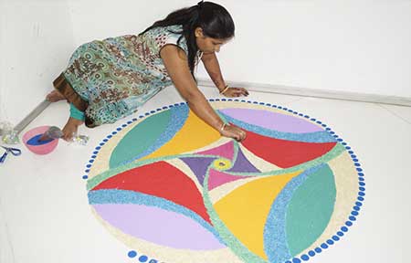 Rangoli Making Workshop for College Students, Art & Craft Workshop and Activities for Colleges