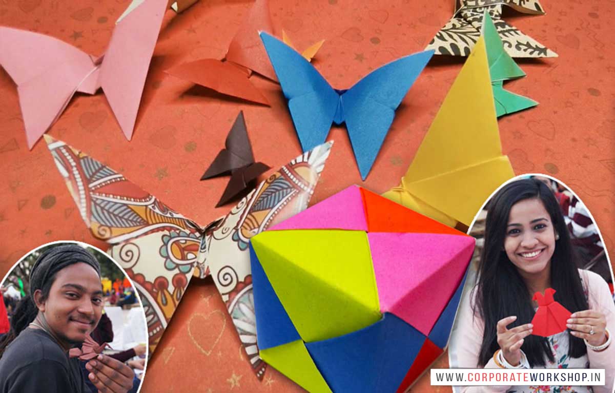 Paper Origami Workshop for Corporate Employees and Children, Art & Craft Activities for Kids in Delhi, Gurgaon, Gurugram, Noida, Chandigarh, Mumbai, India