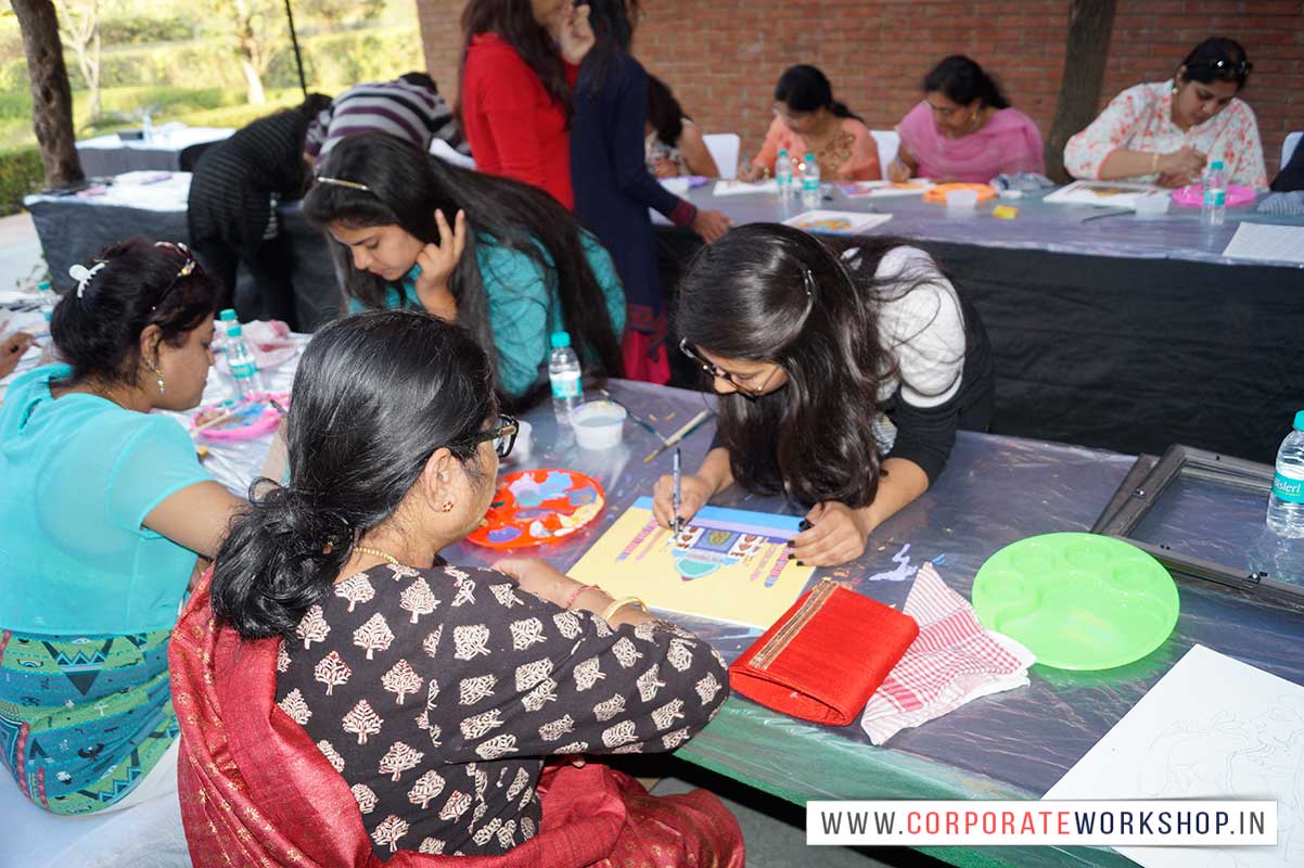 corporate workshop, drawing, painting, art & craft workshop and activities for corporate empoyees, art and craft stall in malls, fair, fun activities for corporate empolyees, kids, schools, colleges, ngo, art & craft activities for employees